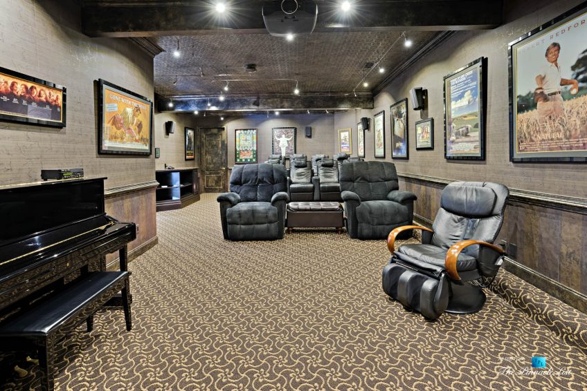2219 Costley Mill Rd NE, Conyers, GA, USA - Theatre Room - Luxury Real Estate - Equestrian Country Home