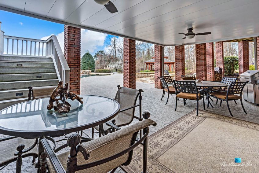 2219 Costley Mill Rd NE, Conyers, GA, USA - Covered Outdoor Patio - Luxury Real Estate - Equestrian Country Home