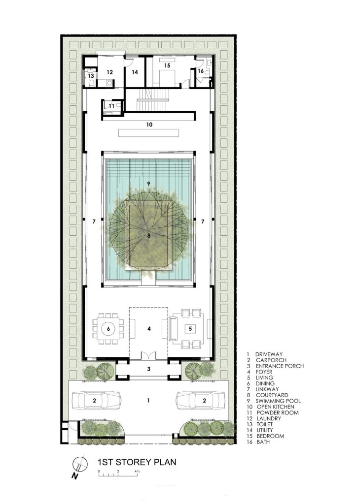 First Floor Plan - Centennial Tree House Luxury Residence - Dunbar Walk, Singapore