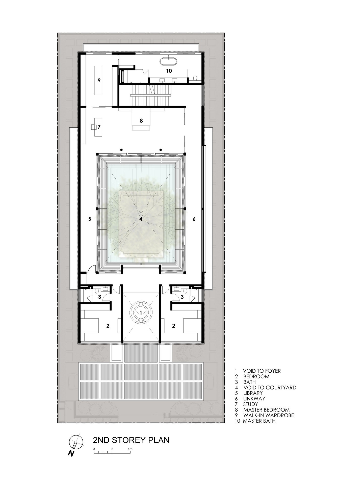 Second Floor Plan – Centennial Tree House Luxury Residence – Dunbar Walk, Singapore