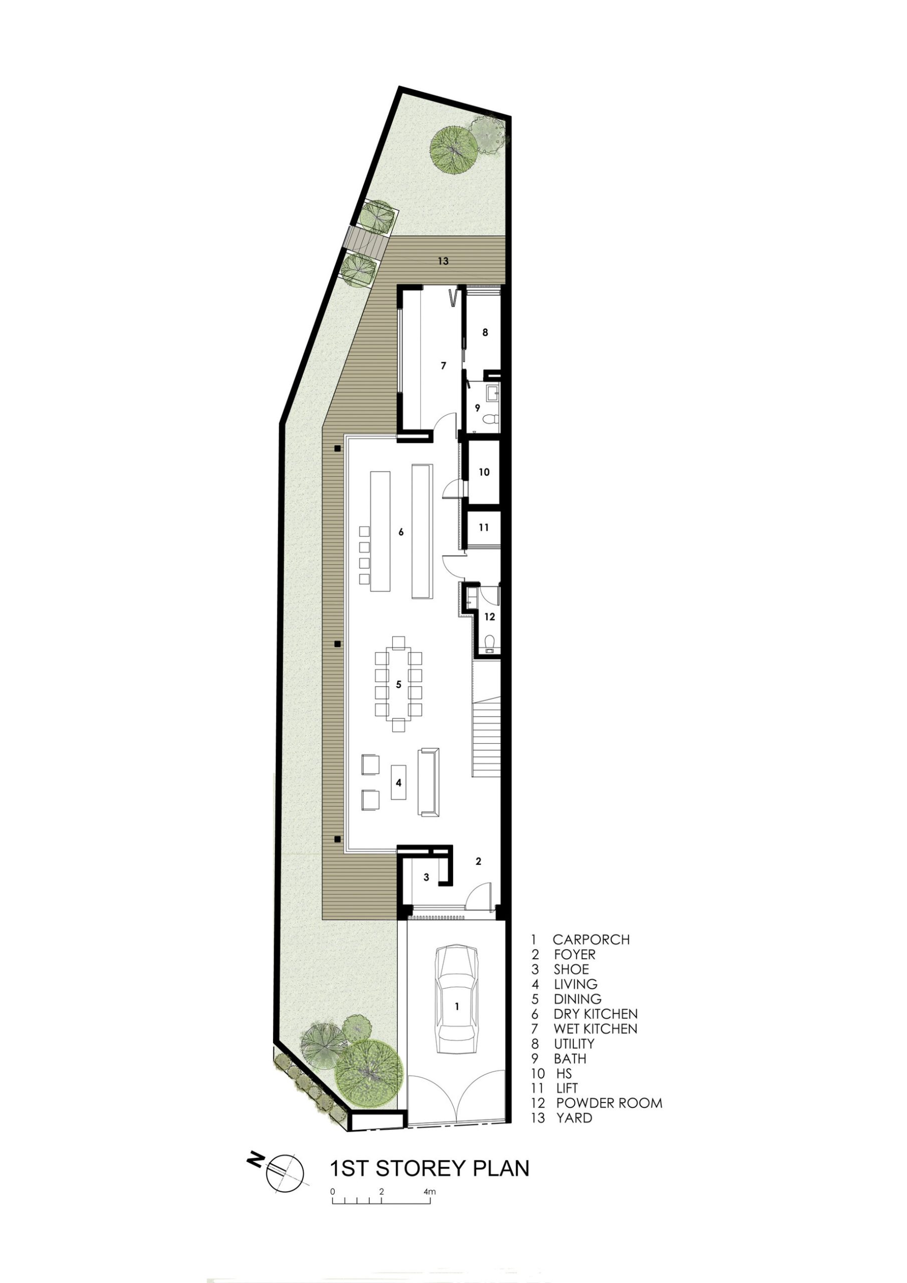 First Floor Plan – Sunny Side House Luxury Residence – Serangoon, Singapore
