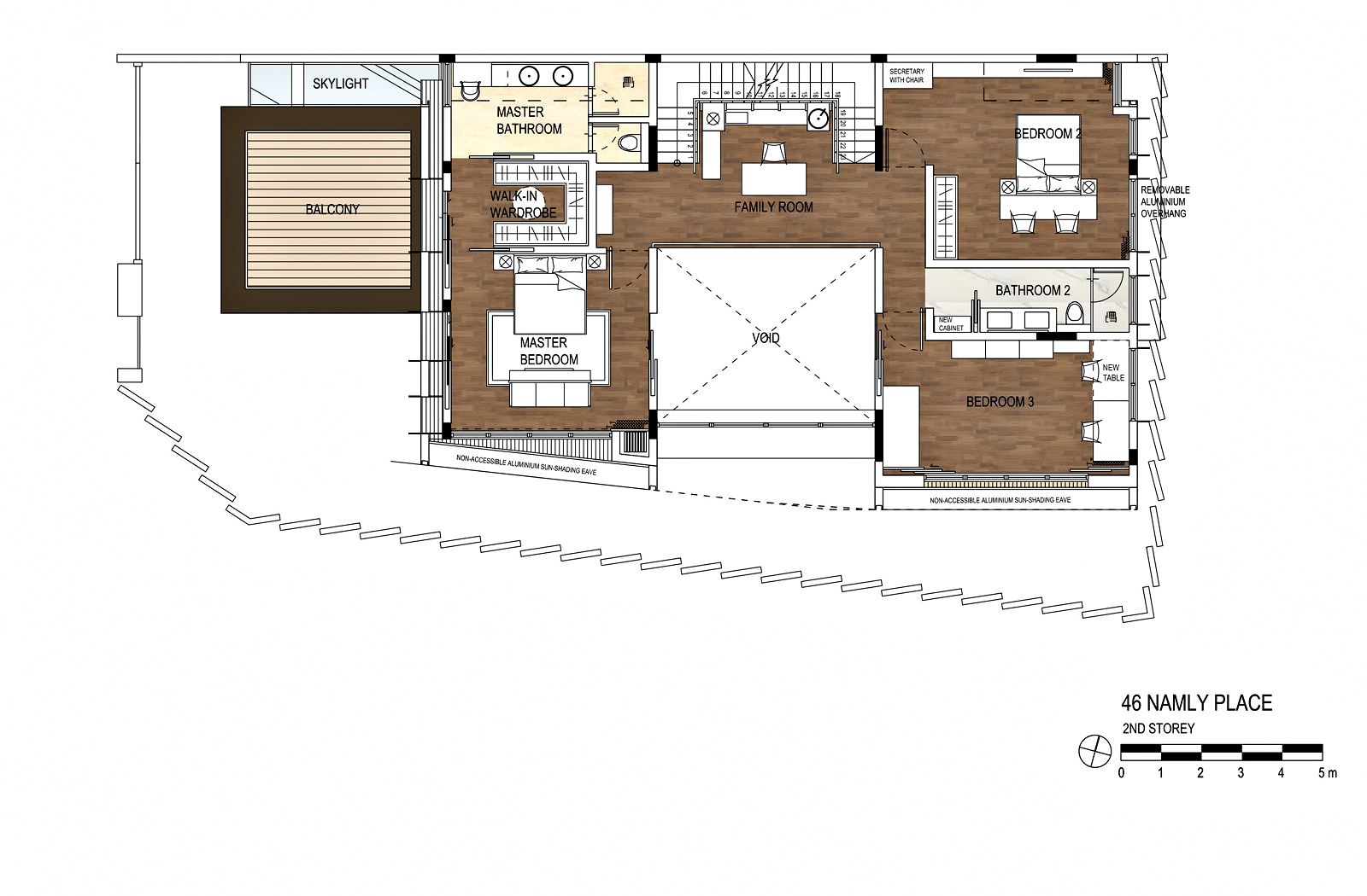 Second Floor Plan - The Loft House Luxury Residence - Namly Place, Singapore