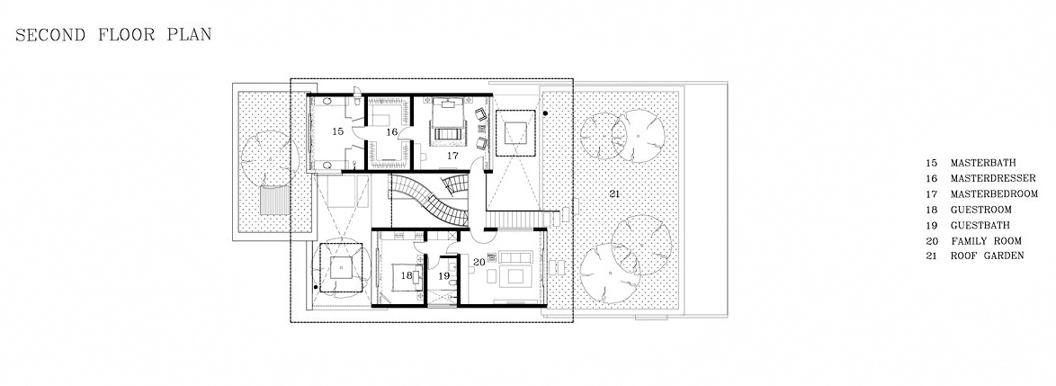 Second Floor Plan – Meera Sky Garden House – Cove Grove, Sentosa Island, Singapore