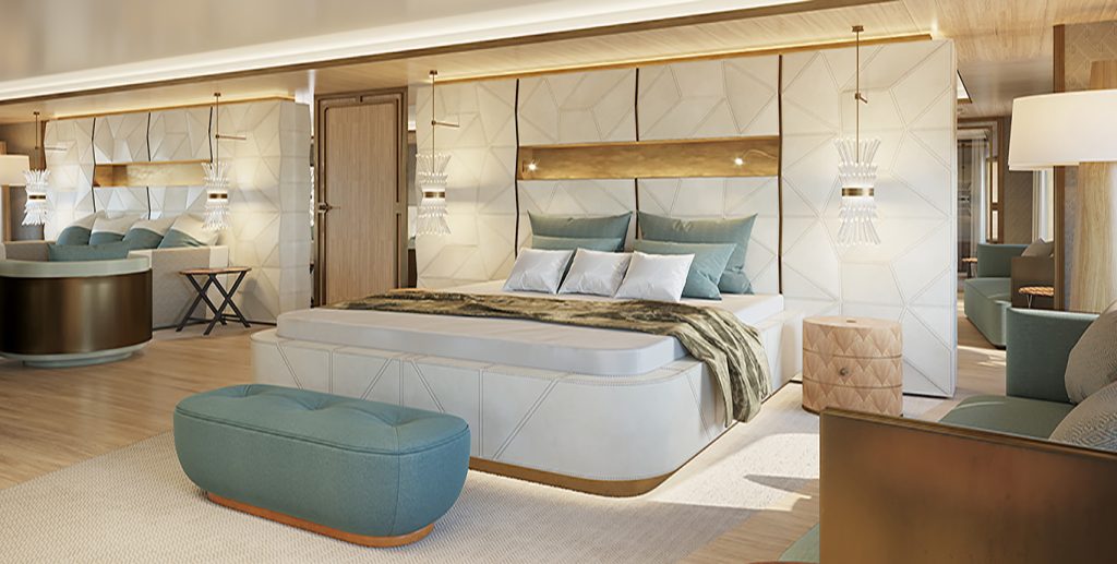 La Datcha - Tinkoff Collection's New Luxury Superyacht - Cabin