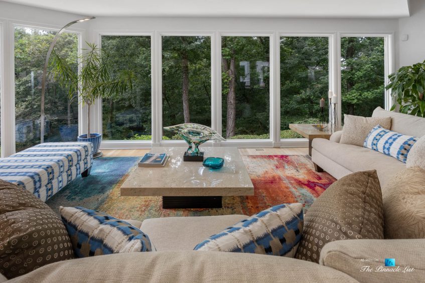 3906 Paces Ferry Rd NW, Atlanta, GA, USA - Living Room Window View - Luxury Real Estate - Buckhead Home