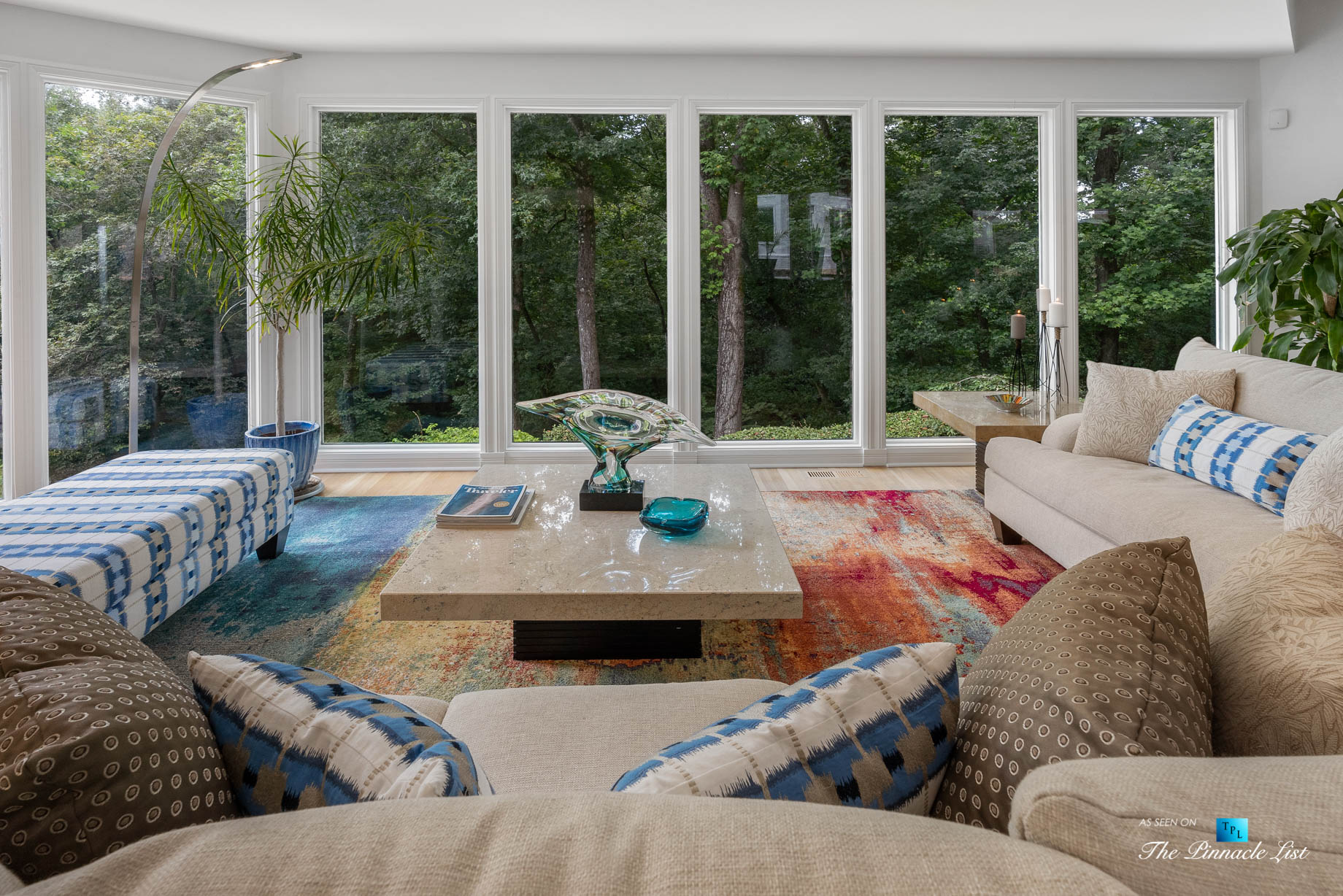 3906 Paces Ferry Rd NW, Atlanta, GA, USA – Living Room Window View – Luxury Real Estate – Buckhead Home