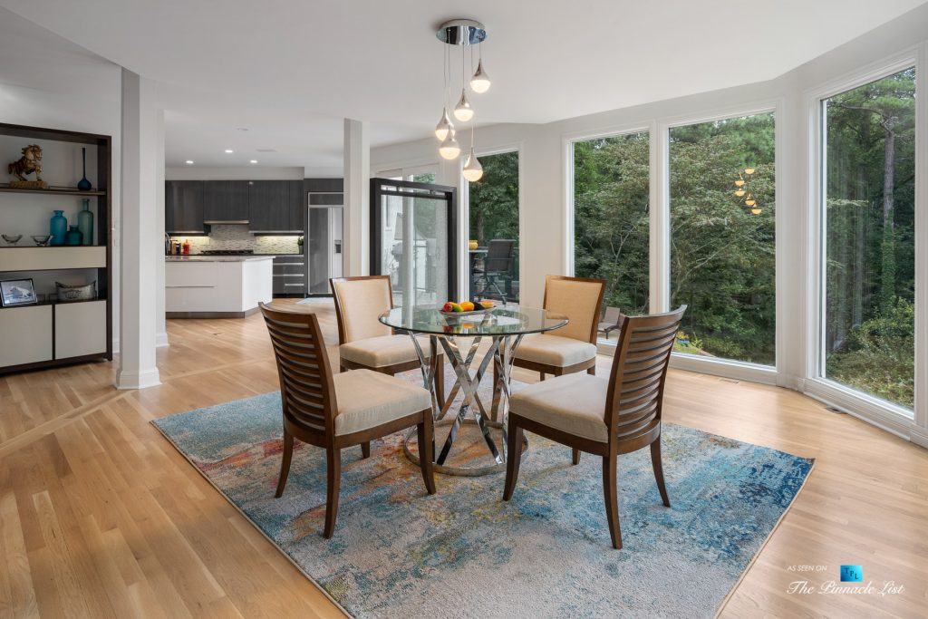 3906 Paces Ferry Rd NW, Atlanta, GA, USA - Kitchen Table Window View - Luxury Real Estate - Buckhead Home