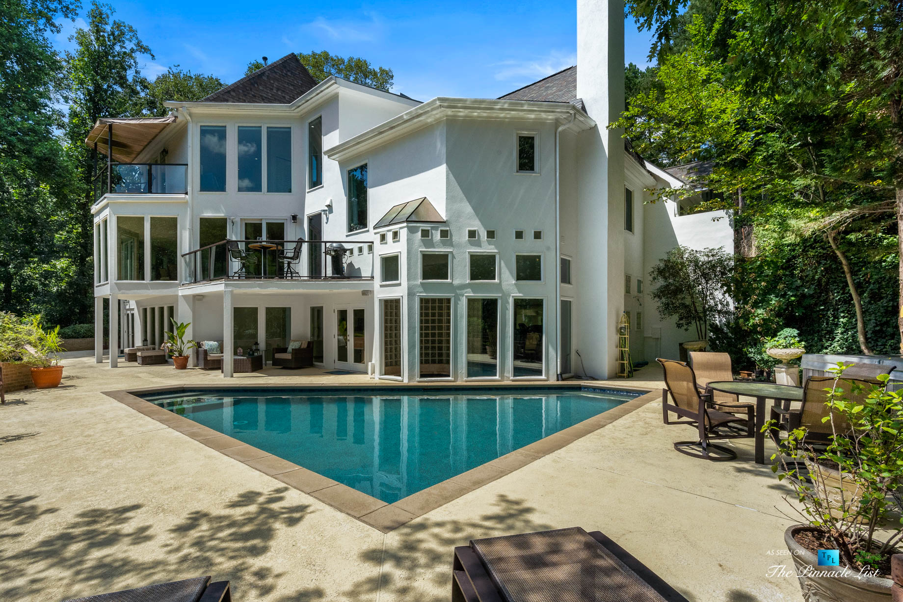 3906 Paces Ferry Rd NW, Atlanta, GA, USA – Backyard Pool Deck – Luxury Real Estate – Buckhead Home