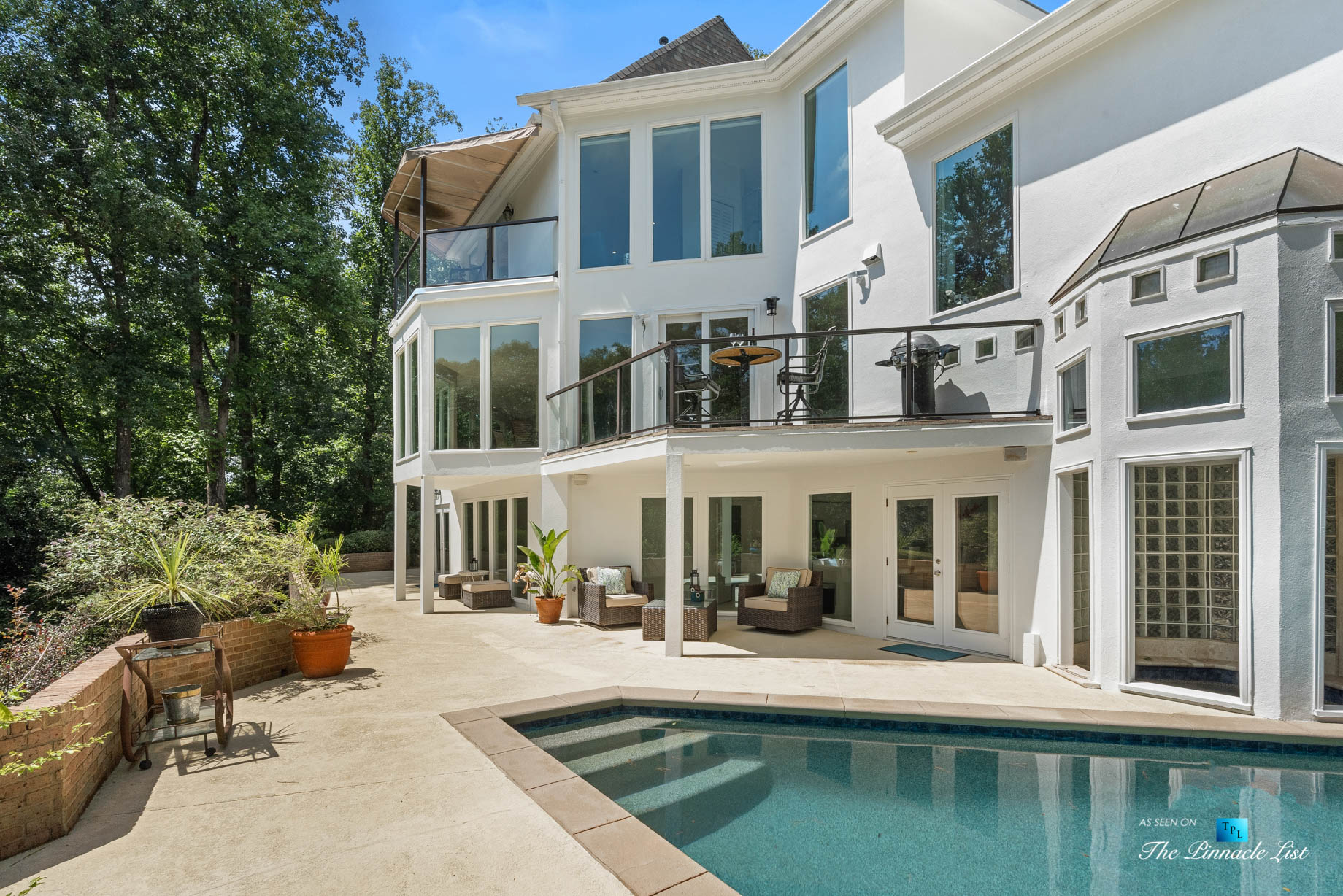 3906 Paces Ferry Rd NW, Atlanta, GA, USA – Exterior Pool Deck – Luxury Real Estate – Buckhead Home