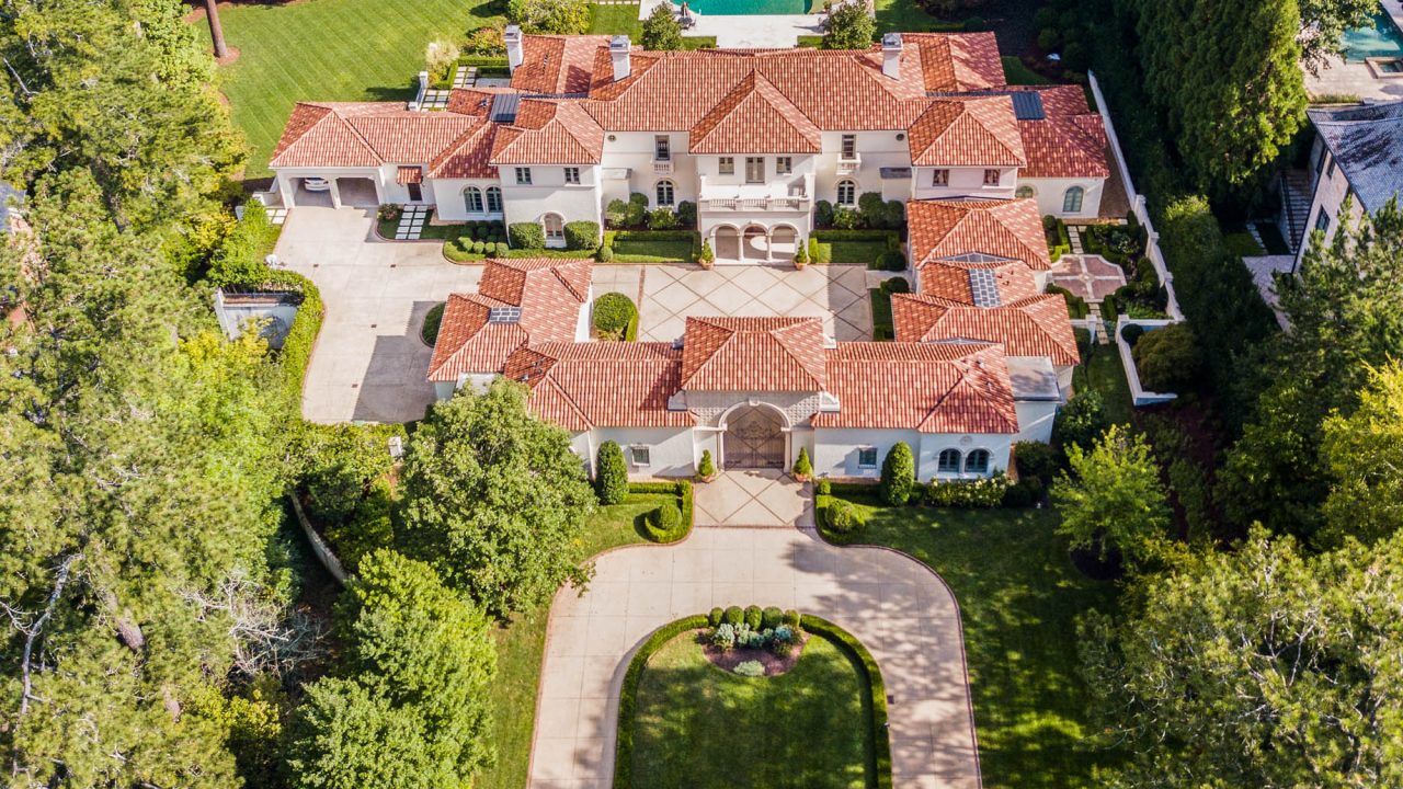 439 Blackland Rd NW, Atlanta, GA, USA - Drone Aerial View - Luxury Real Estate - Berndsen Custom Mansion Home