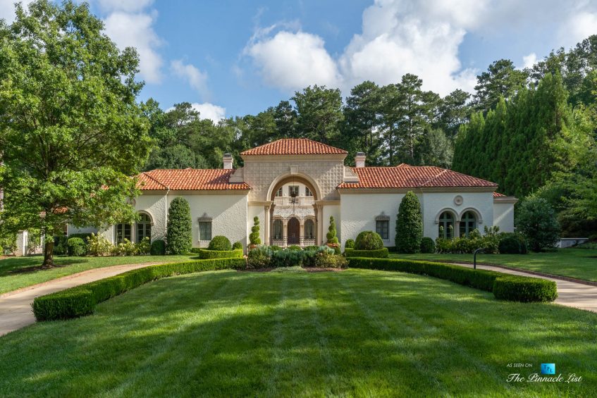 439 Blackland Rd NW, Atlanta, GA, USA - Front Yard Entrance View - Luxury Real Estate - Berndsen Custom Mansion Home