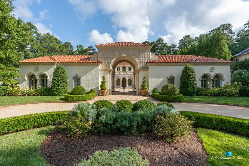 439 Blackland Rd NW, Atlanta, GA, USA - Front Yard Entrance Garden View - Luxury Real Estate - Berndsen Custom Mansion Home