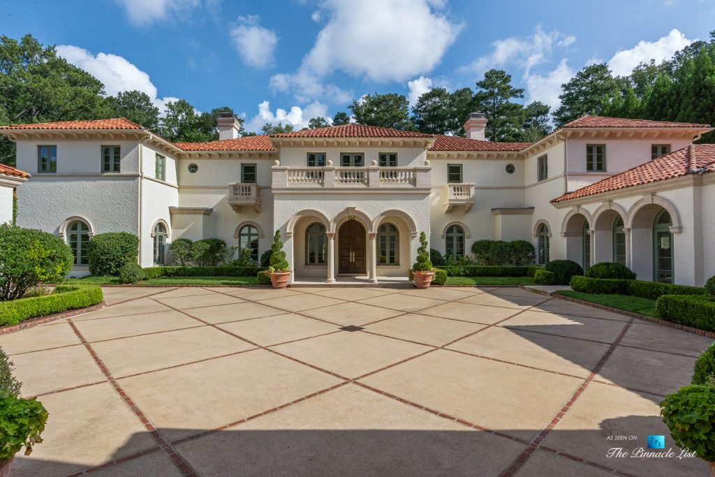 439 Blackland Rd NW, Atlanta, GA, USA - Property Interior Entrance Courtyard - Luxury Real Estate - Berndsen Custom Mansion Home