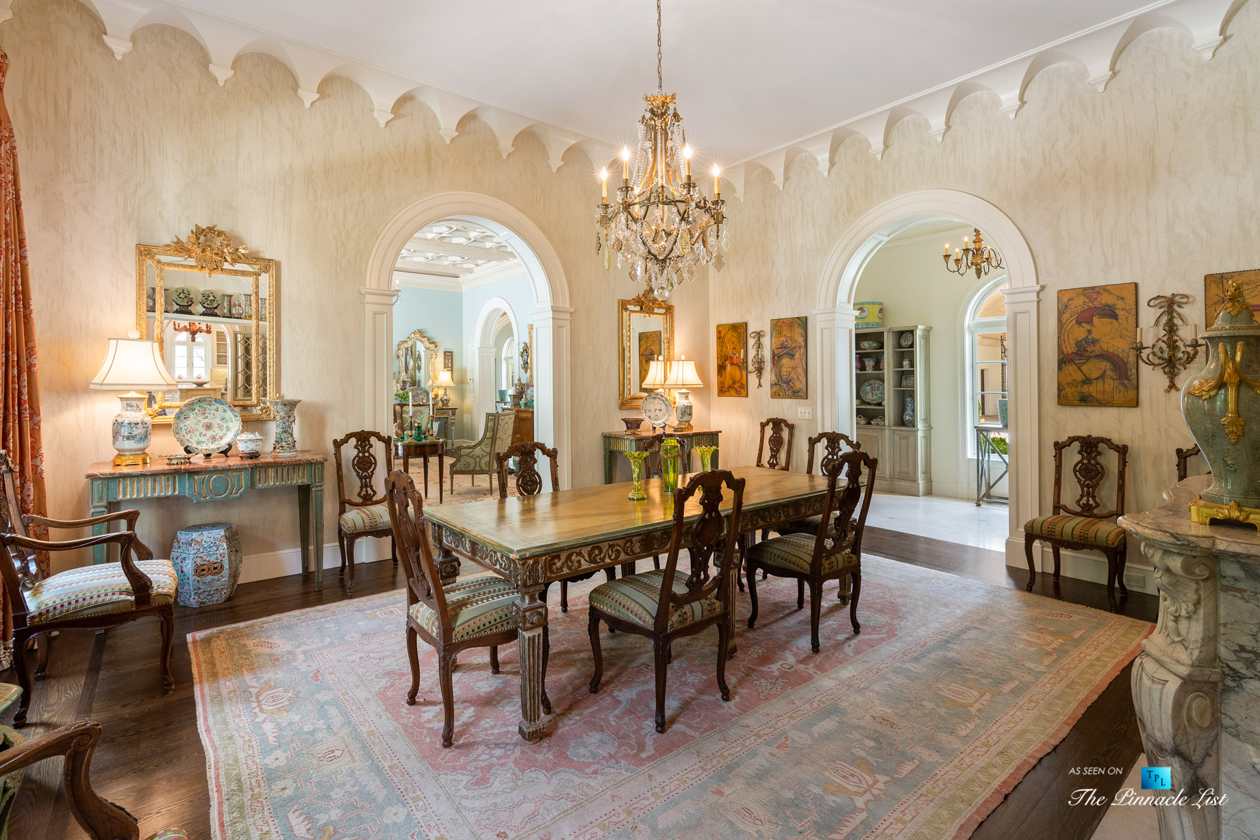 439 Blackland Rd NW, Atlanta, GA, USA – Formal Dining Room – Luxury Real Estate – Tuxedo Park Mediterranean Mansion Home