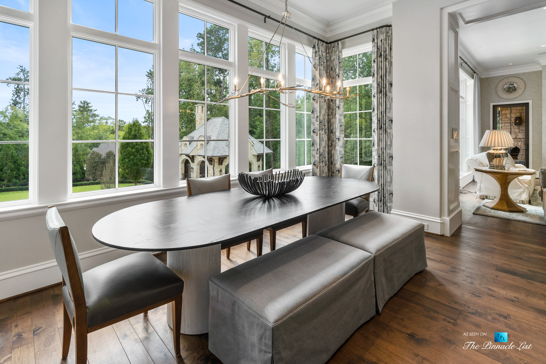 1150 W Garmon Rd, Atlanta, GA, USA – Kitchen Table Area – Luxury Real Estate – Buckhead Estate Home