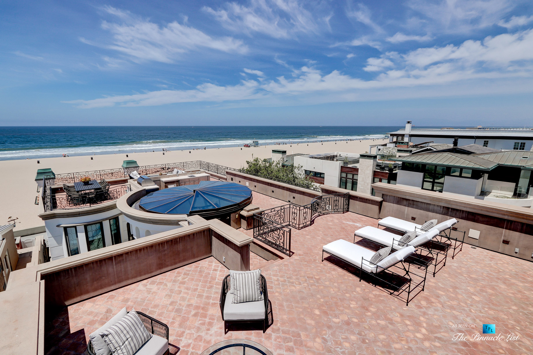 2806 The Strand, Hermosa Beach, CA, USA - Rooftop Deck with Retracting Atrium Window - Luxury Real Estate - Oceanfront Home