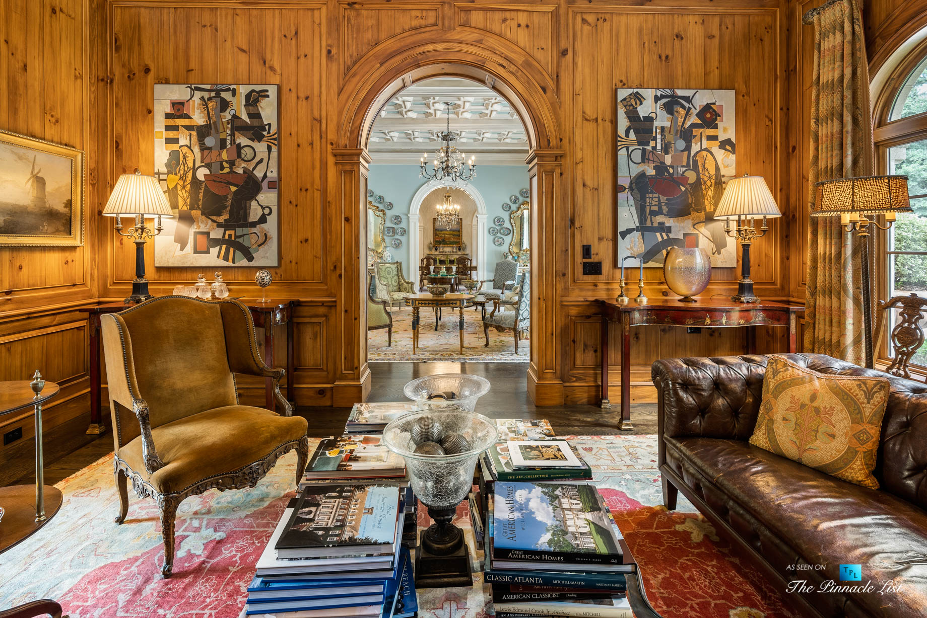 439 Blackland Rd NW, Atlanta, GA, USA – Luxurious Den – Luxury Real Estate – Tuxedo Park Mediterranean Mansion Home