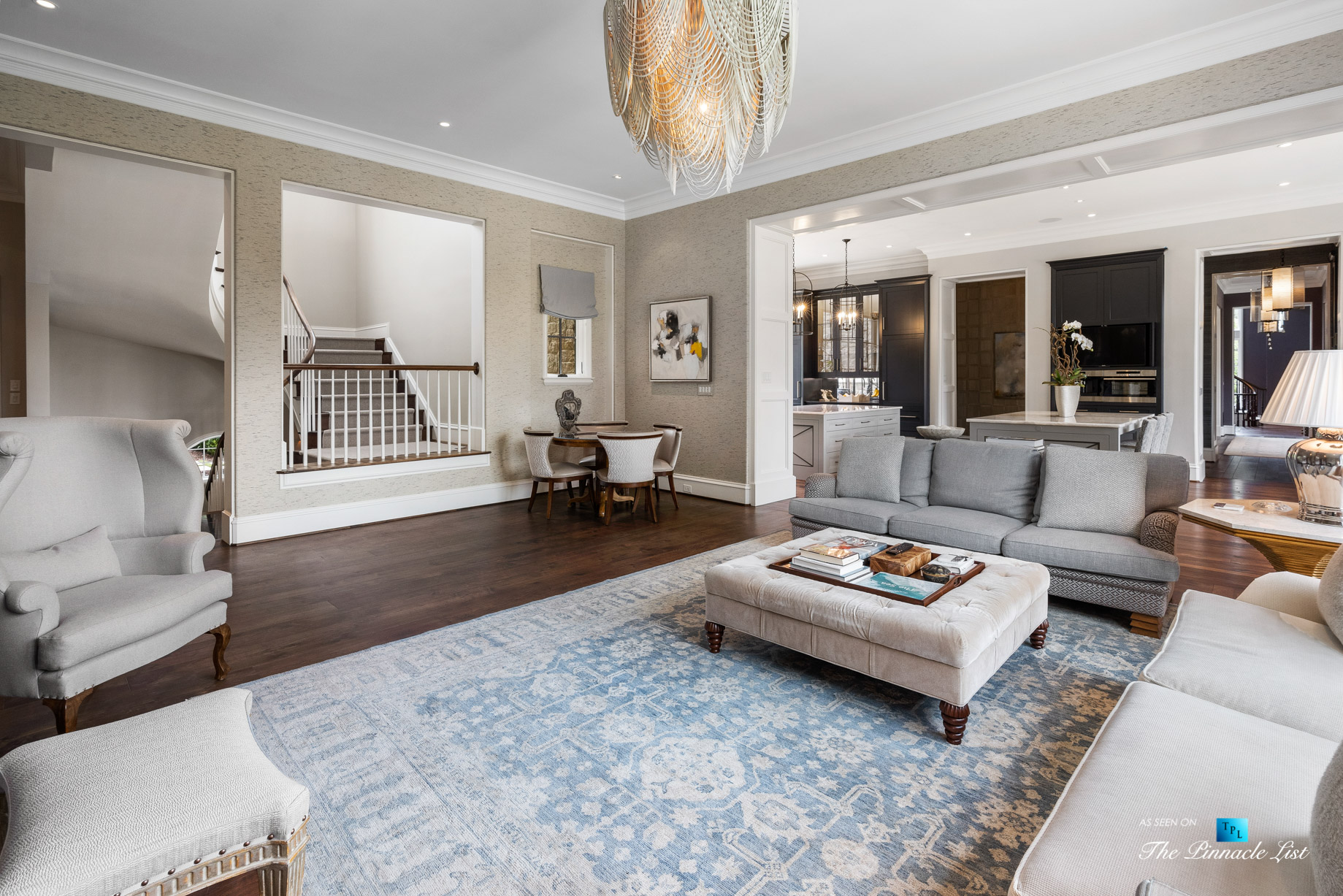 1150 W Garmon Rd, Atlanta, GA, USA – Luxurious Family Room – Luxury Real Estate – Buckhead Estate Home