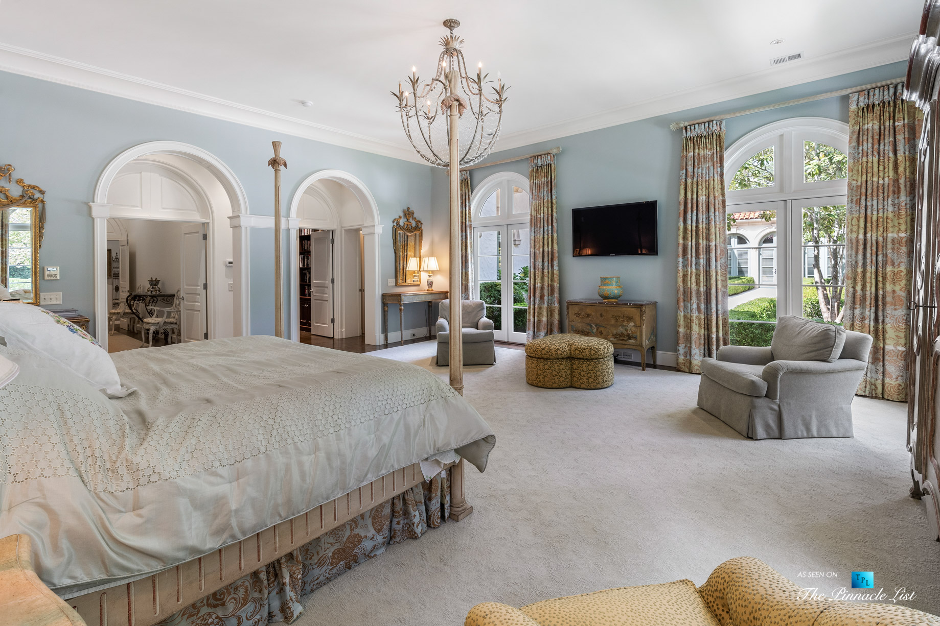 439 Blackland Rd NW, Atlanta, GA, USA – Master Bedroom – Luxury Real Estate – Tuxedo Park Mediterranean Mansion Home