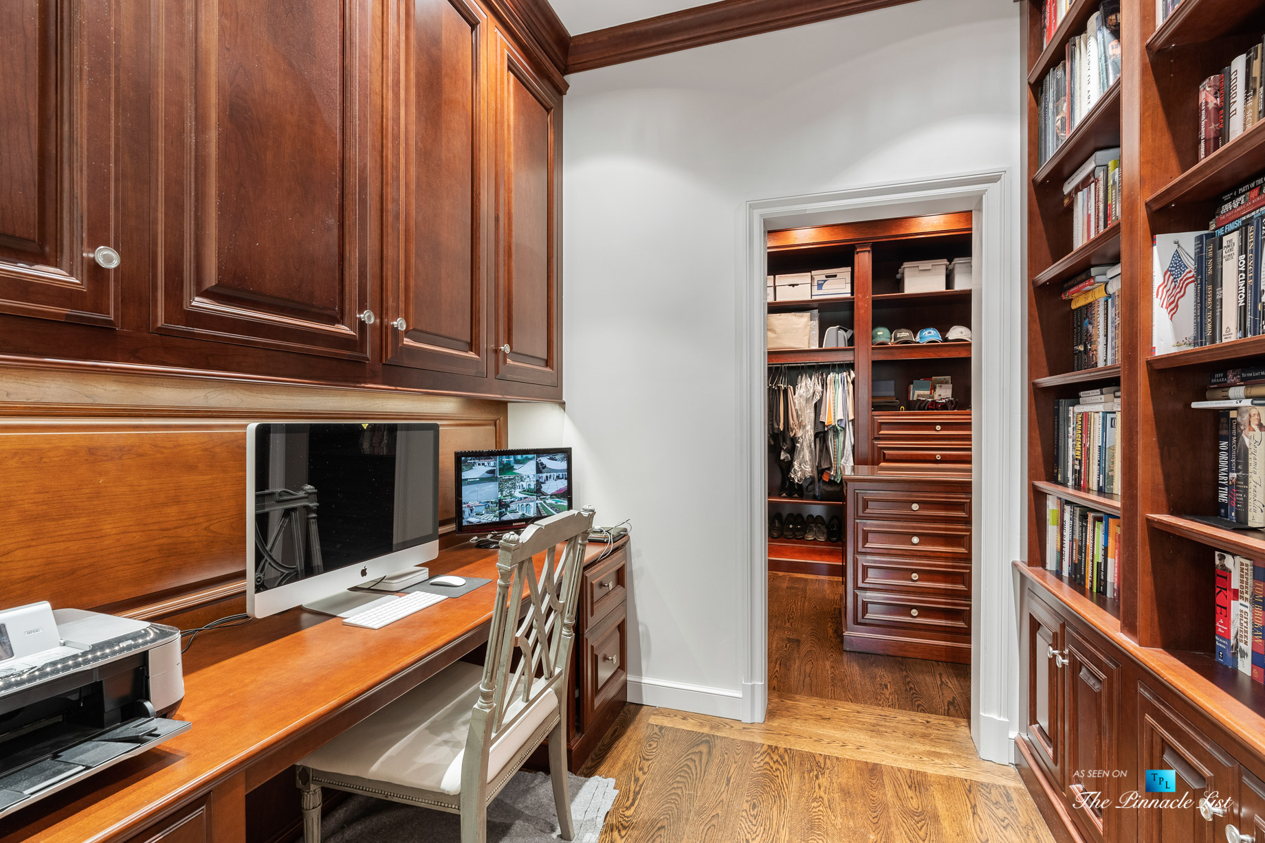 439 Blackland Rd NW, Atlanta, GA, USA – Private Computer Room – Luxury Real Estate – Tuxedo Park Mediterranean Mansion Home