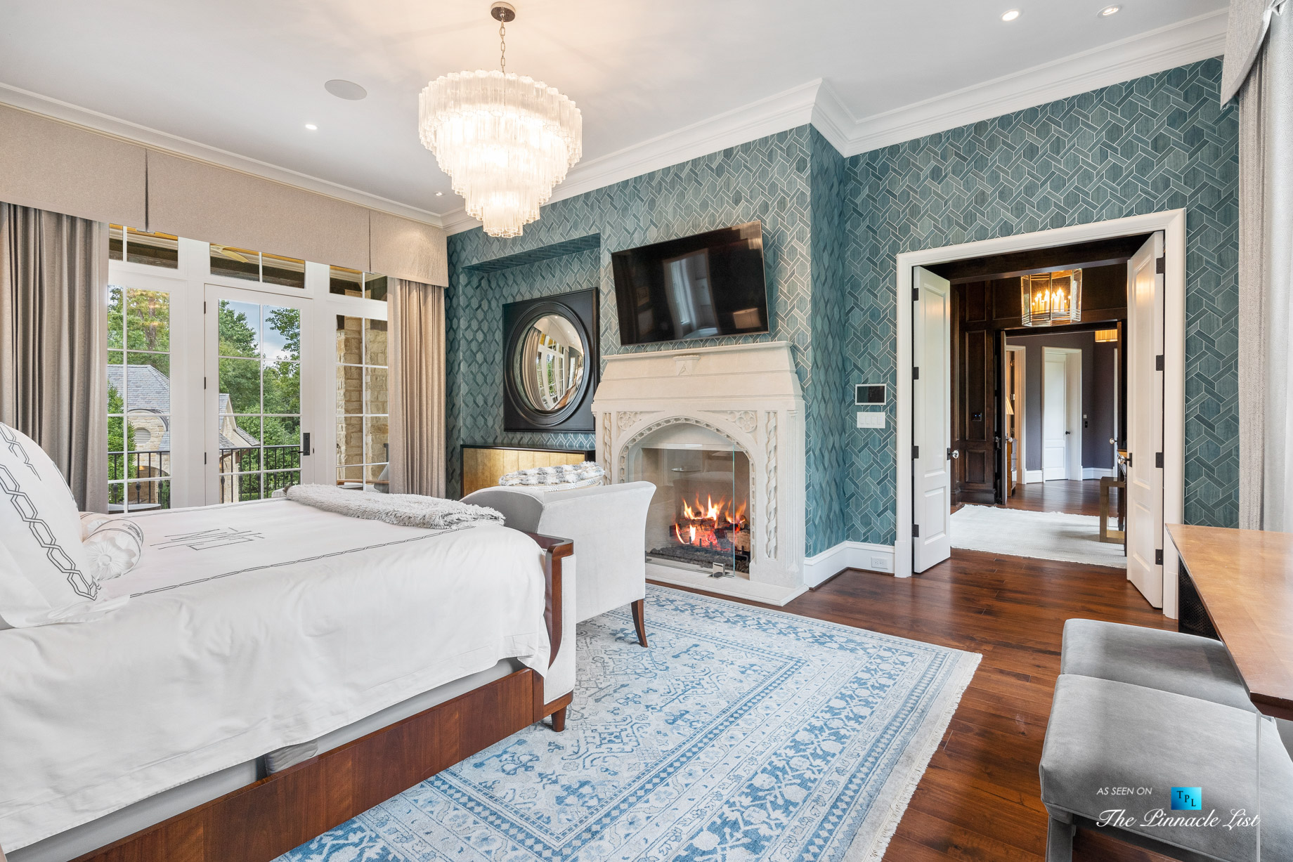 1150 W Garmon Rd, Atlanta, GA, USA – Master Bedroom – Luxury Real Estate – Buckhead Estate Home