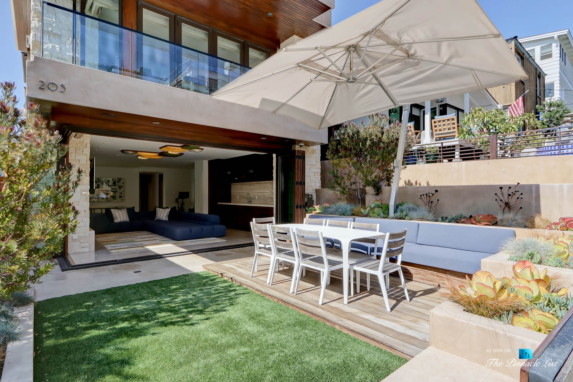 205 20th Street, Manhattan Beach, CA, USA – Outdoor Patio – Luxury Real Estate – Ocean View Home