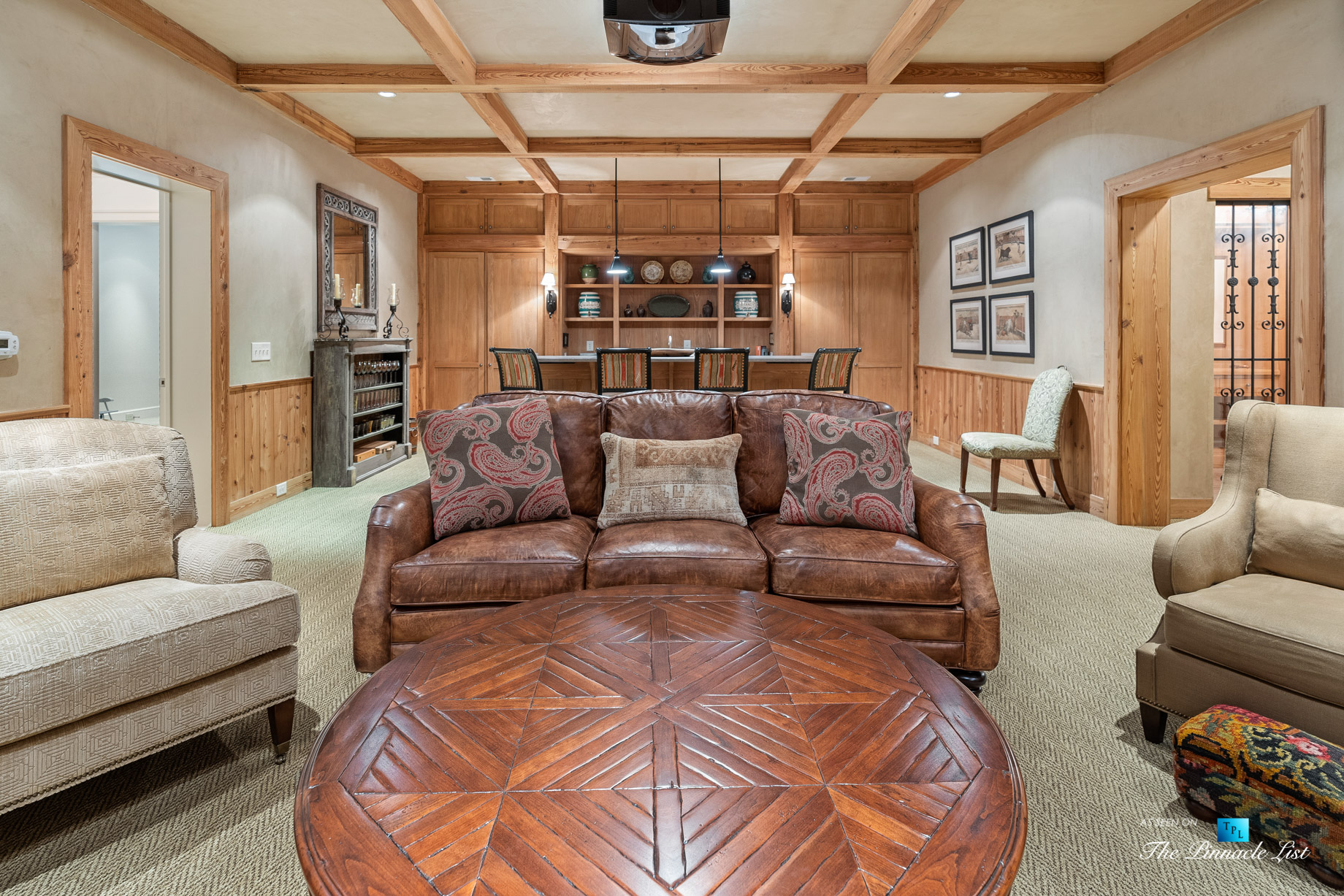 439 Blackland Rd NW, Atlanta, GA, USA – Theatre Room – Luxury Real Estate – Tuxedo Park Mediterranean Mansion Home