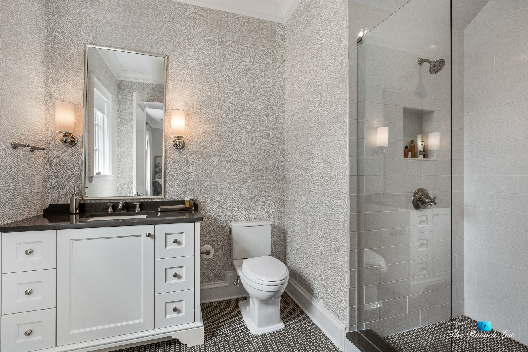 1150 W Garmon Rd, Atlanta, GA, USA – Bathroom with Shower – Luxury Real Estate – Buckhead Estate Home