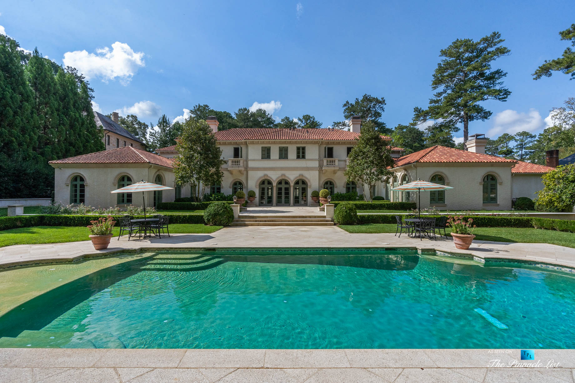 439 Blackland Rd NW, Atlanta, GA, USA - Luxurious Property Pool - Luxury Real Estate - Tuxedo Park Mediterranean Mansion Home