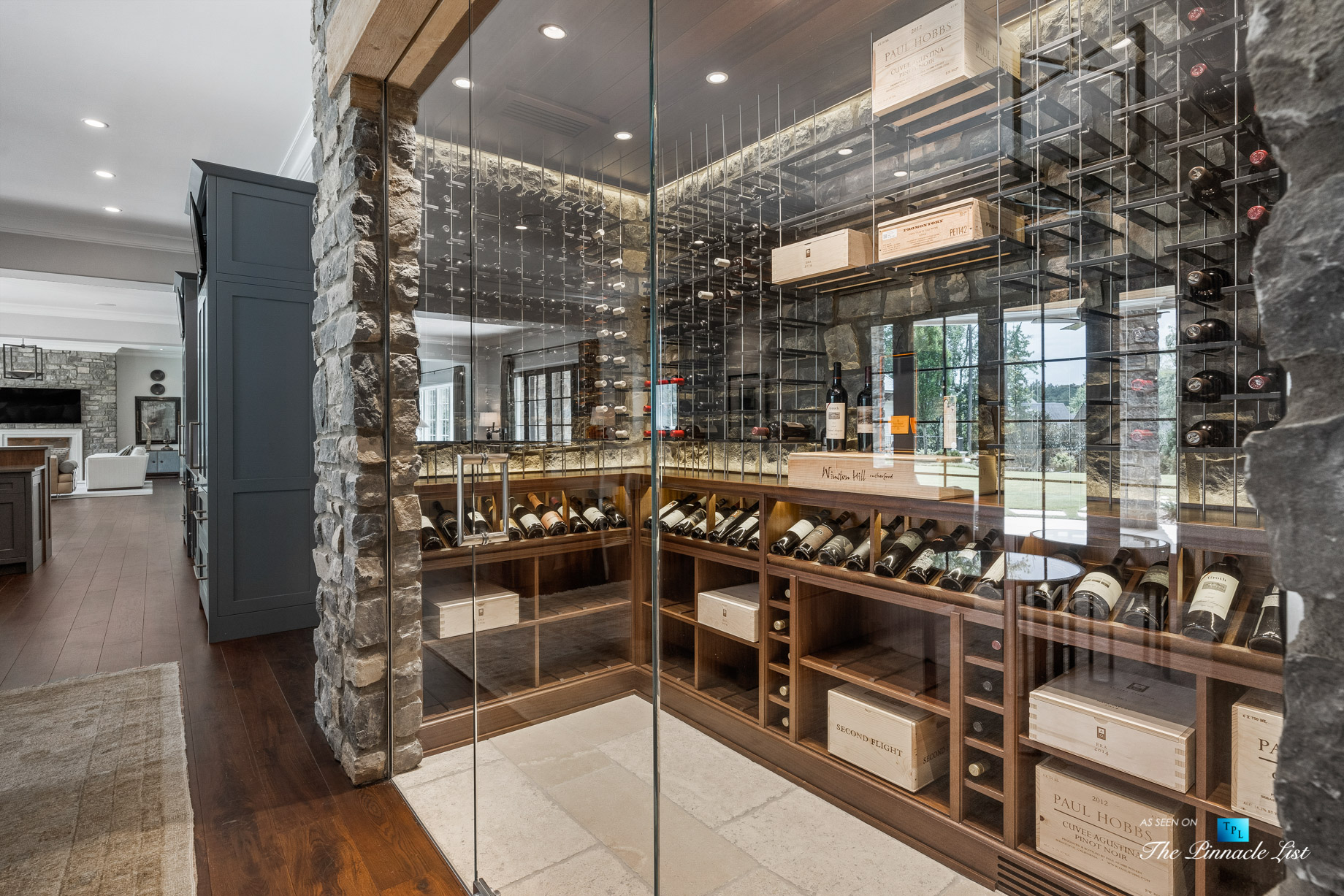 1150 W Garmon Rd, Atlanta, GA, USA - Luxurious Wine Room - Luxury Real Estate - Buckhead Estate Home