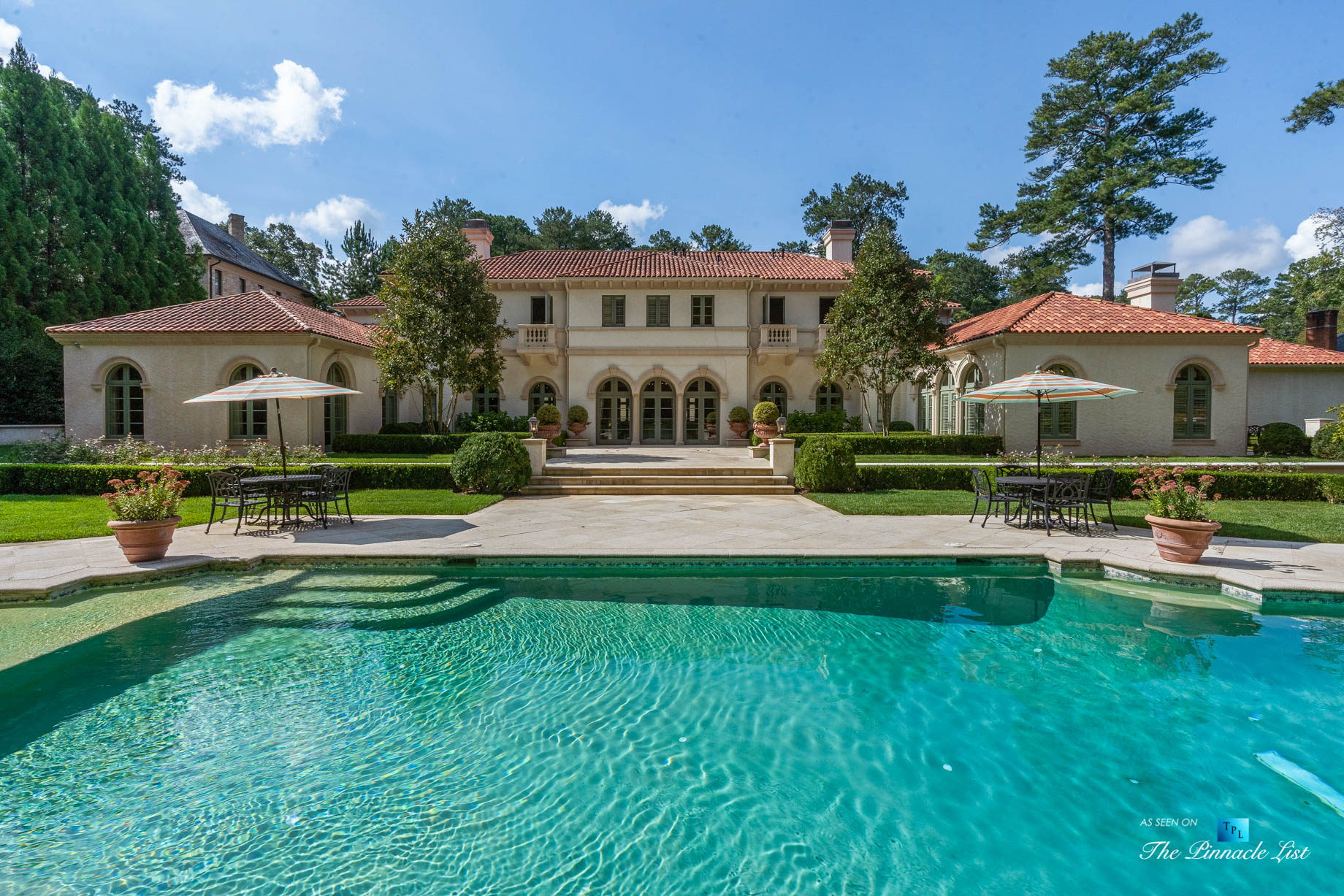 439 Blackland Rd NW, Atlanta, GA, USA - Luxurious Property Pool - Luxury Real Estate - Tuxedo Park Mediterranean Mansion Home