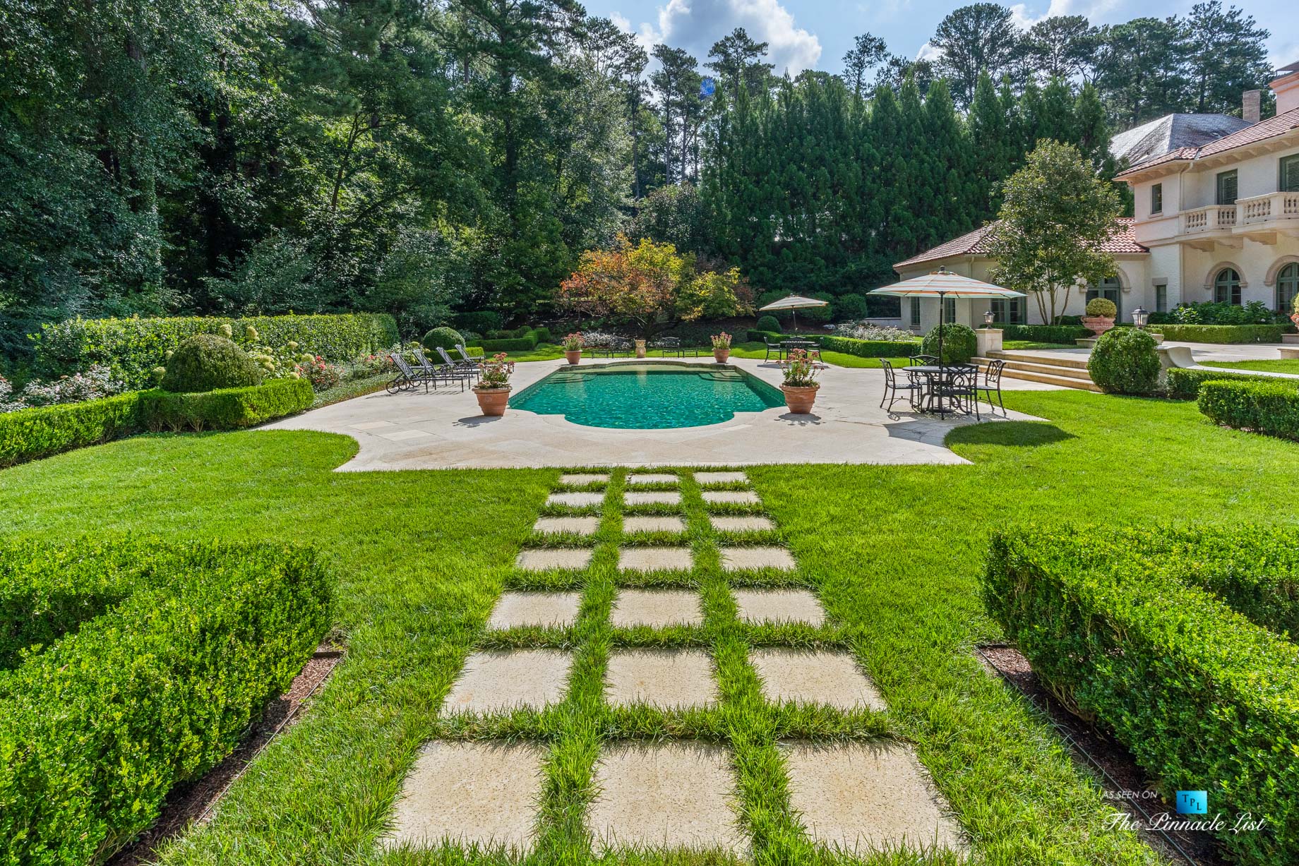 439 Blackland Rd NW, Atlanta, GA, USA - Luxurious Property Pool - Luxury Real Estate - Tuxedo Park Mediterranean Mansion Home