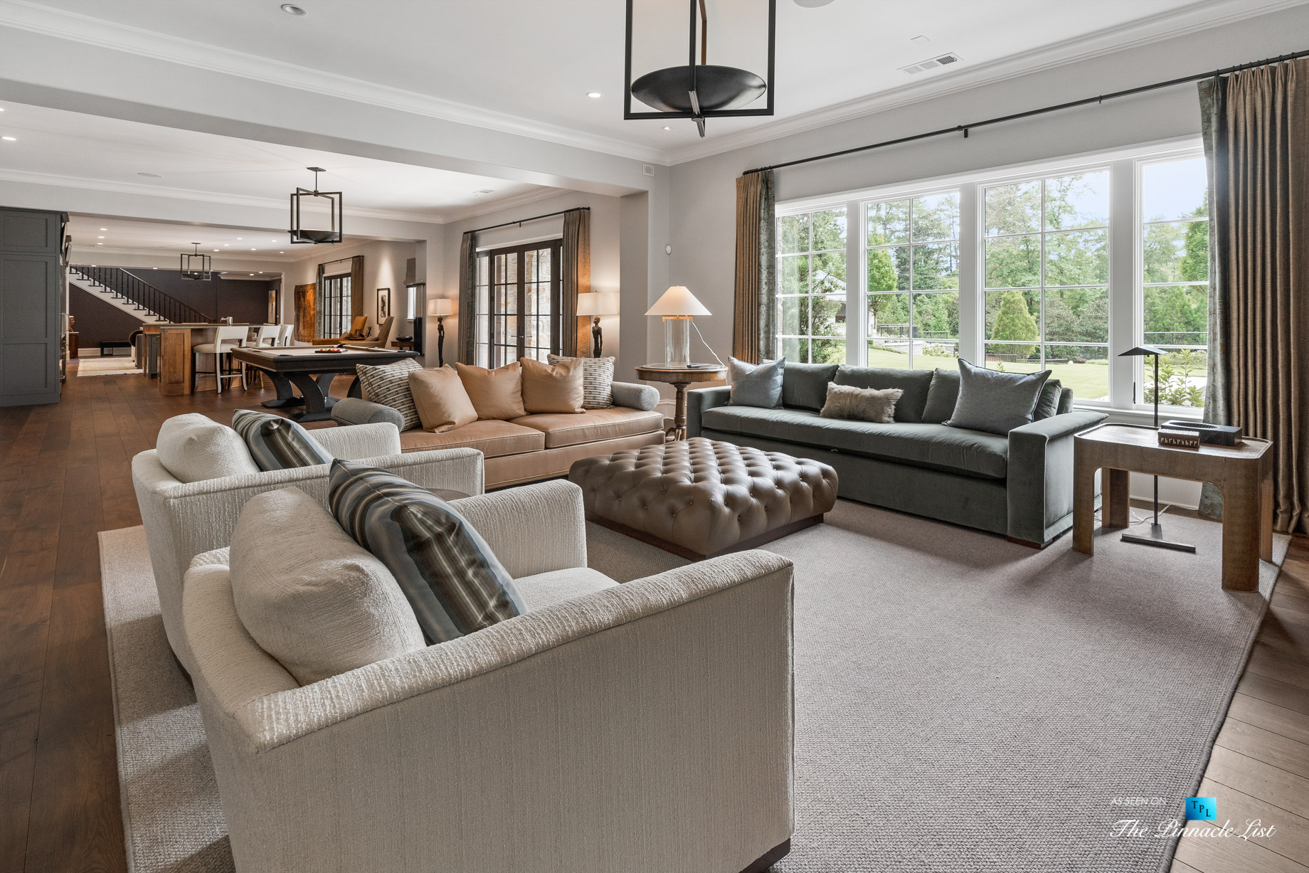 1150 W Garmon Rd, Atlanta, GA, USA – Recreation Room – Luxury Real Estate – Buckhead Estate Home