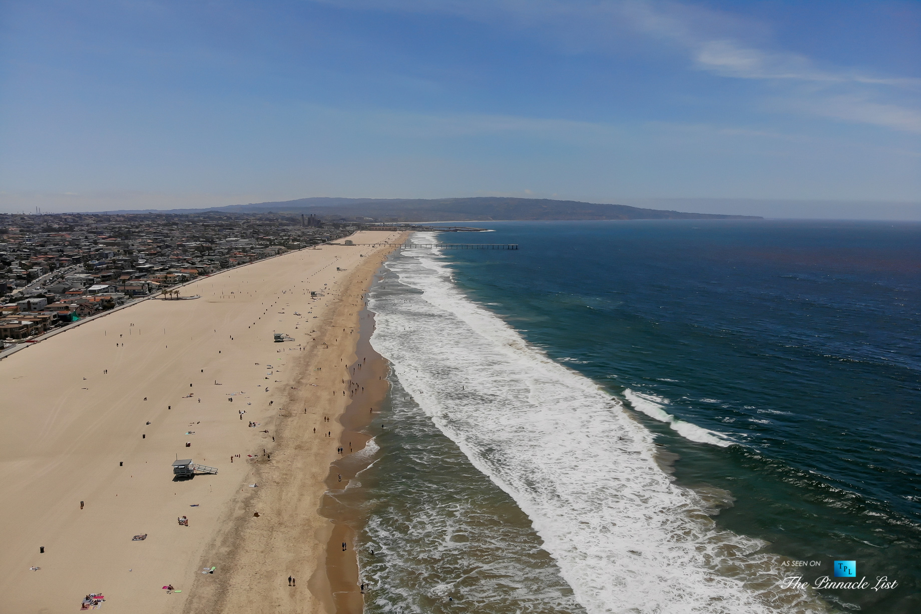 2806 The Strand, Hermosa Beach, CA, USA – Drone Aerial Beach View – Luxury Real Estate – Oceanfront Home