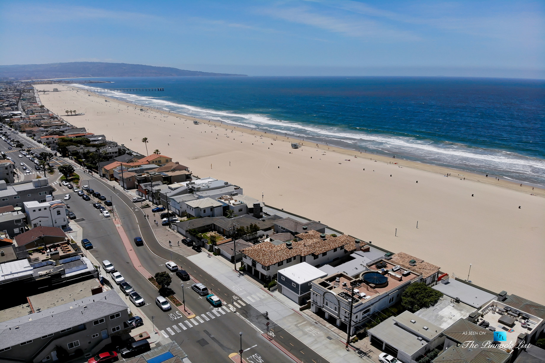 2806 The Strand, Hermosa Beach, CA, USA – Drone Aerial Beach View – Luxury Real Estate – Oceanfront Home