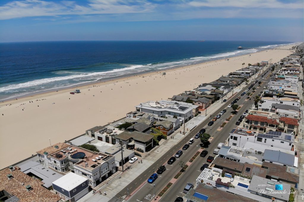 2806 The Strand, Hermosa Beach, CA, USA Drone Aerial Beach View