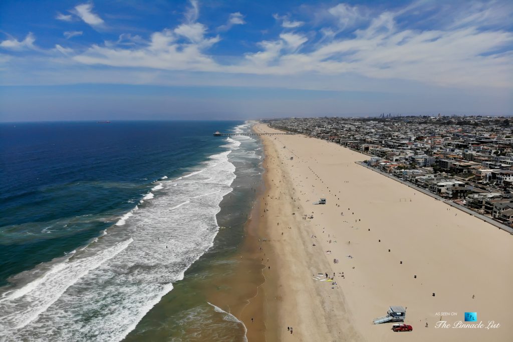 2806 The Strand, Hermosa Beach, CA, USA - Drone Aerial Beach View - Luxury Real Estate - Oceanfront Home