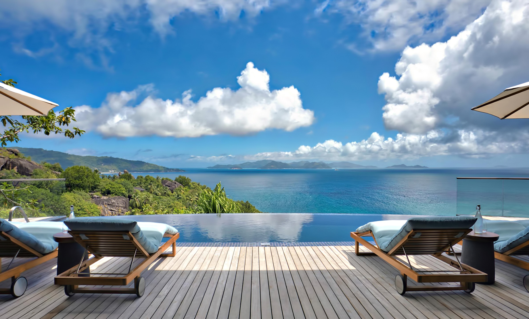 Three Bedroom Luxury Residence - Felicite Island, Seychelles - Infinity Pool Ocean View