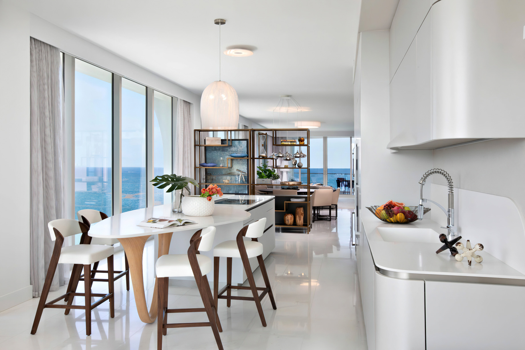 Oceanfront Condo Interior Sunny Isles Beach, FL, USA - Dkor Interiors