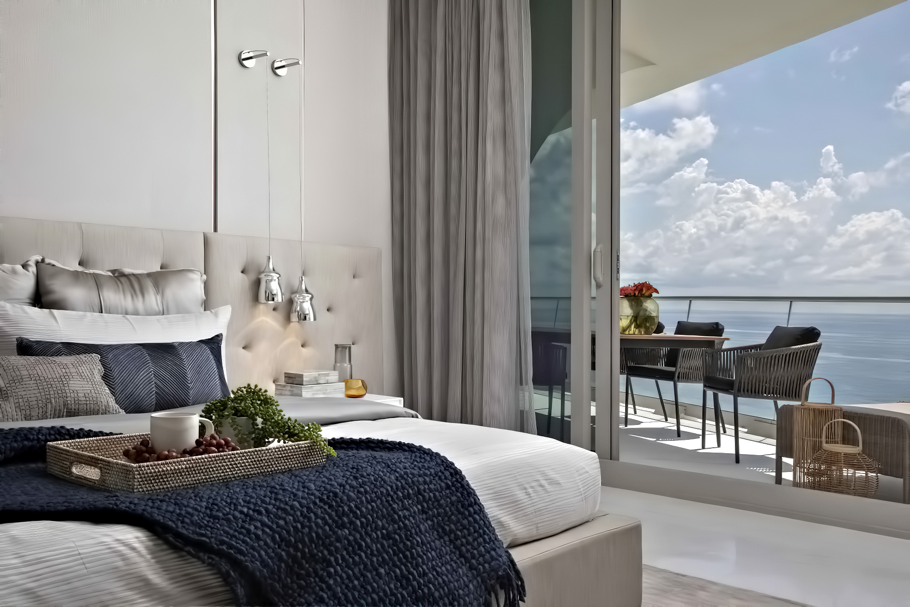 Oceanfront Condo Interior Sunny Isles Beach, FL, USA - Dkor Interiors