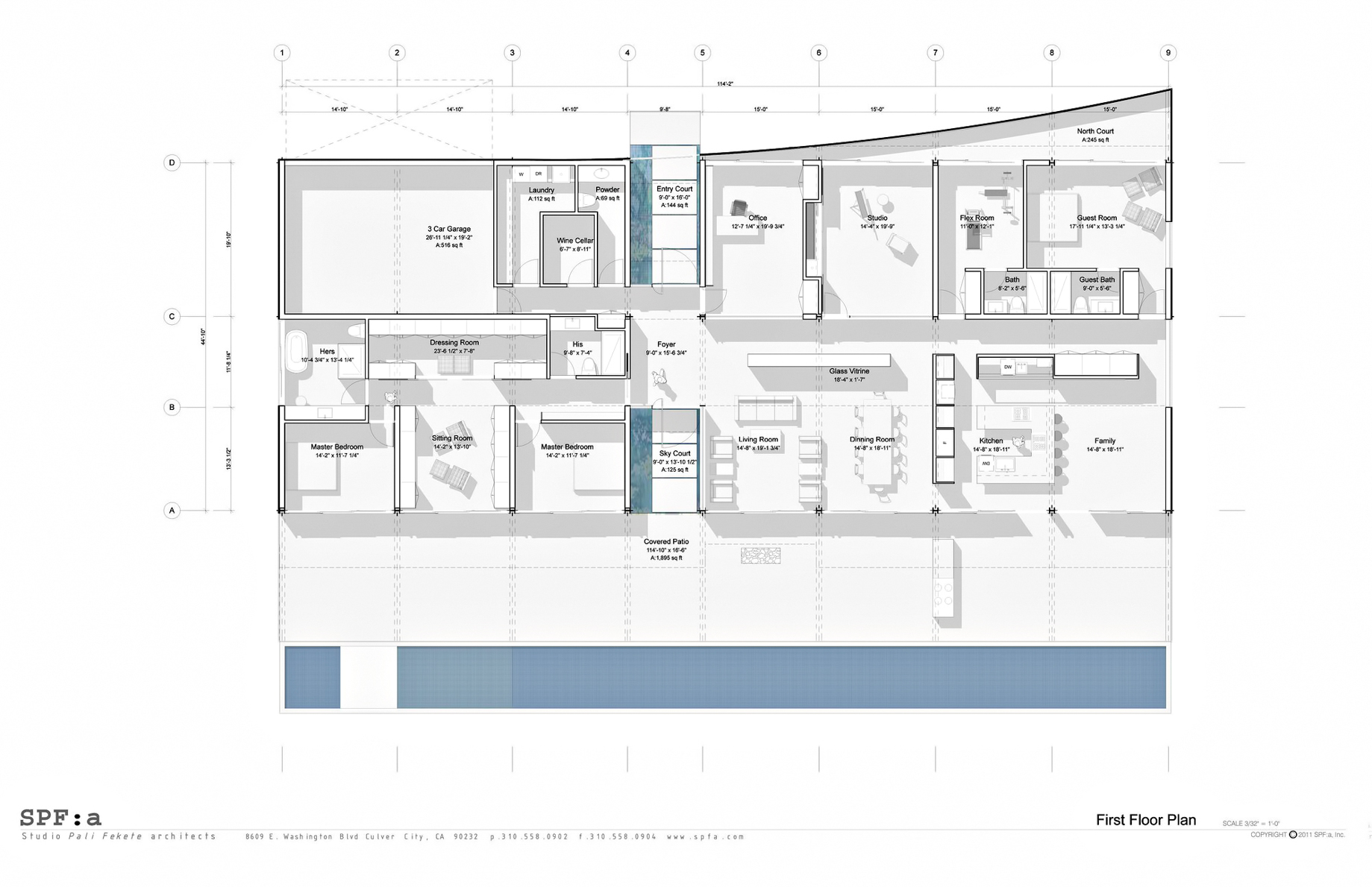 Floor Plans – Double Stick House – Trousdale Estates, Beverly Hills, CA, USA