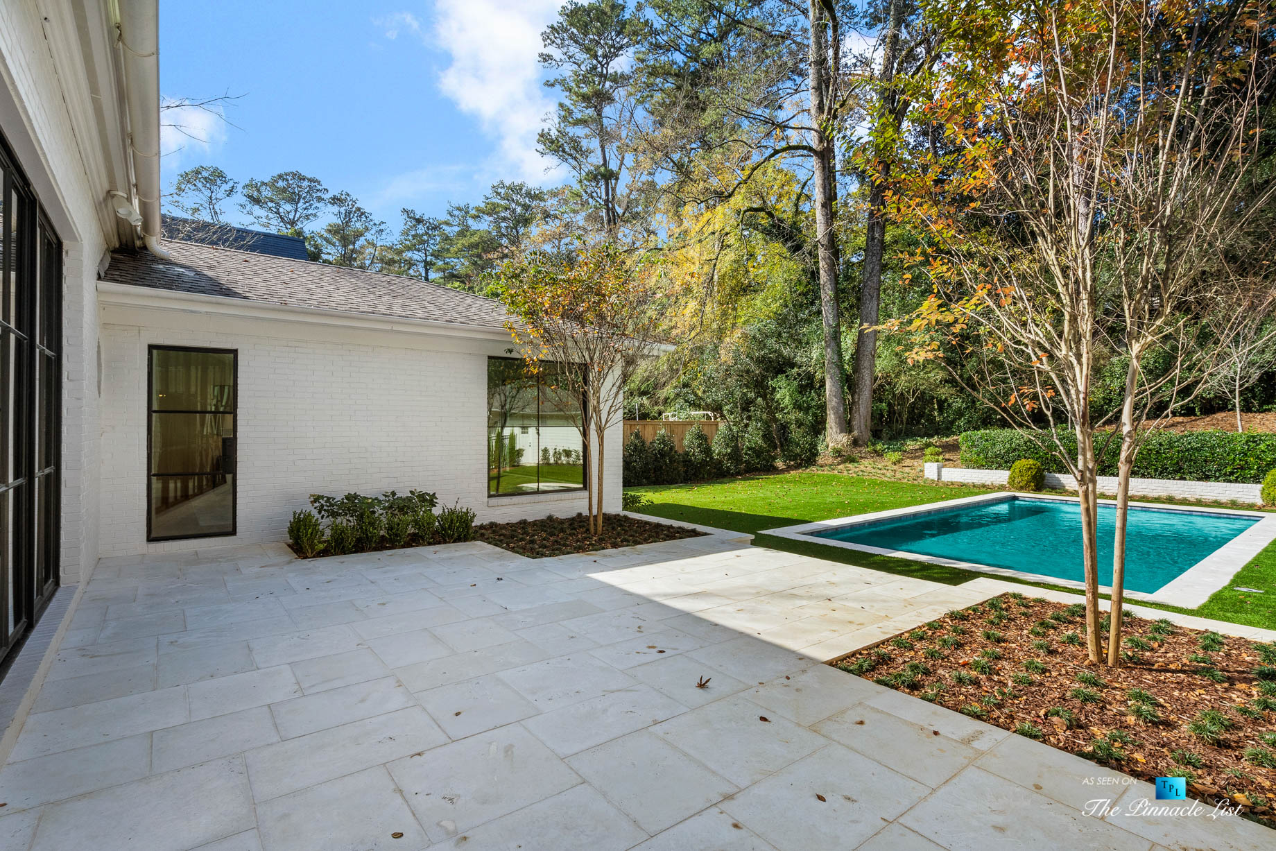 447 Valley Rd NW, Atlanta, GA, USA – Back Yard Pool and Courtyard – Luxury Real Estate – Tuxedo Park Home