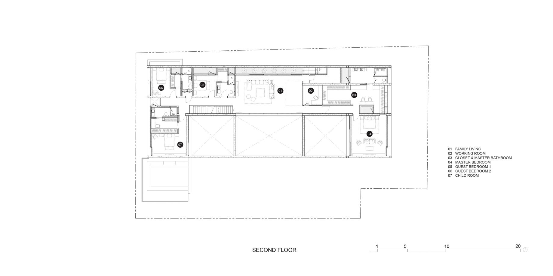 Second Floor Plan – Casa de Alisa Luxury Residence – Nonthaburi, Thailand