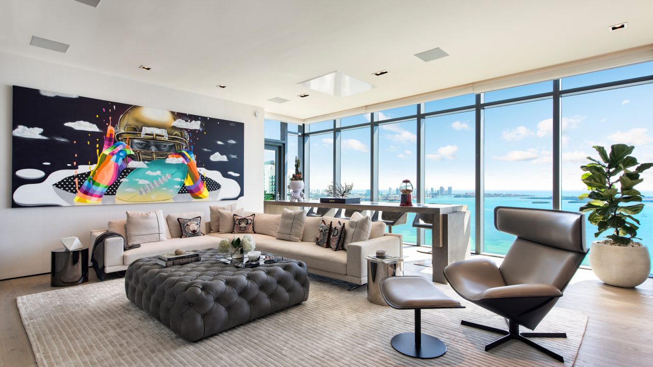 Echo Brickell Apartment Interior Design Miami, FL, USA - Blanca Wall