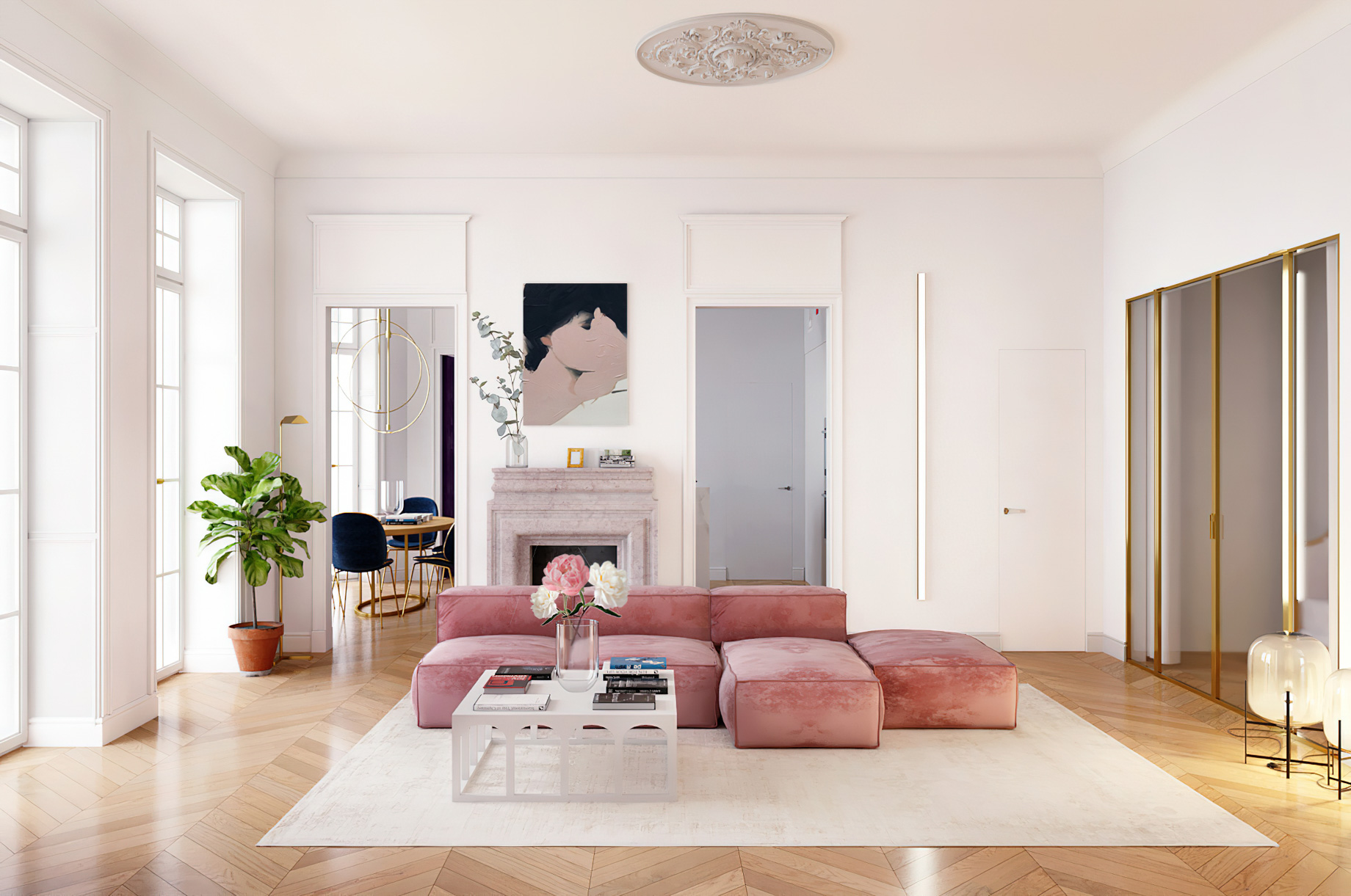 Parisian Apartment Interior Design New York, USA 🇺🇸 – Harry