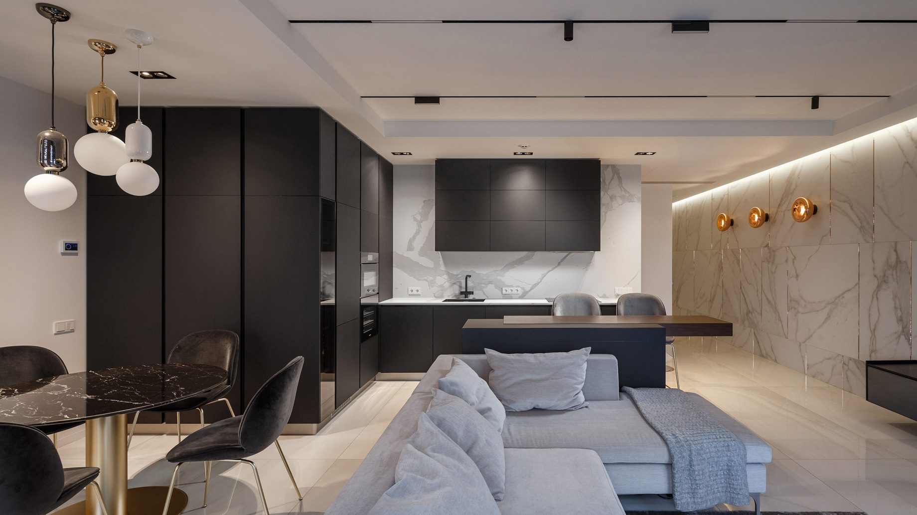 SHINE Luxury Apartment Interior Design Dnipro, Ukraine 🇺🇦 – Svoya Studio