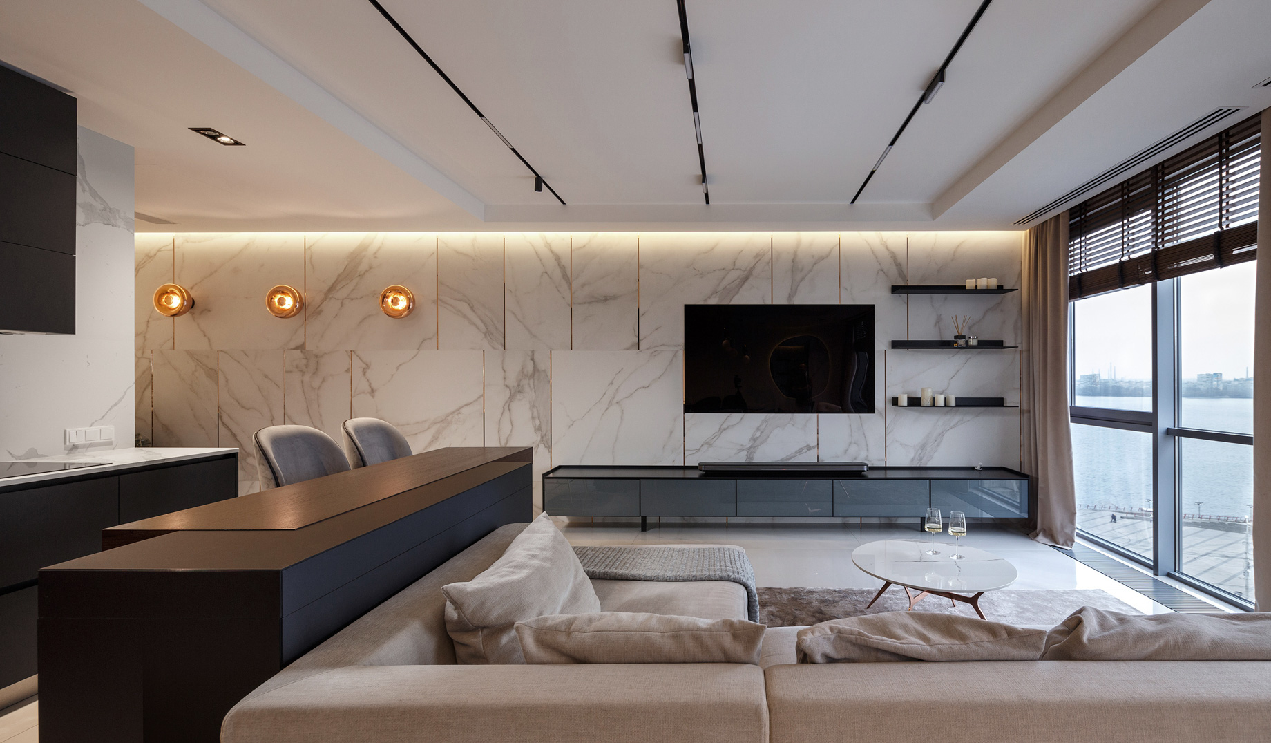 SHINE Luxury Apartment Interior Design Dnipro, Ukraine - Svoya Studio