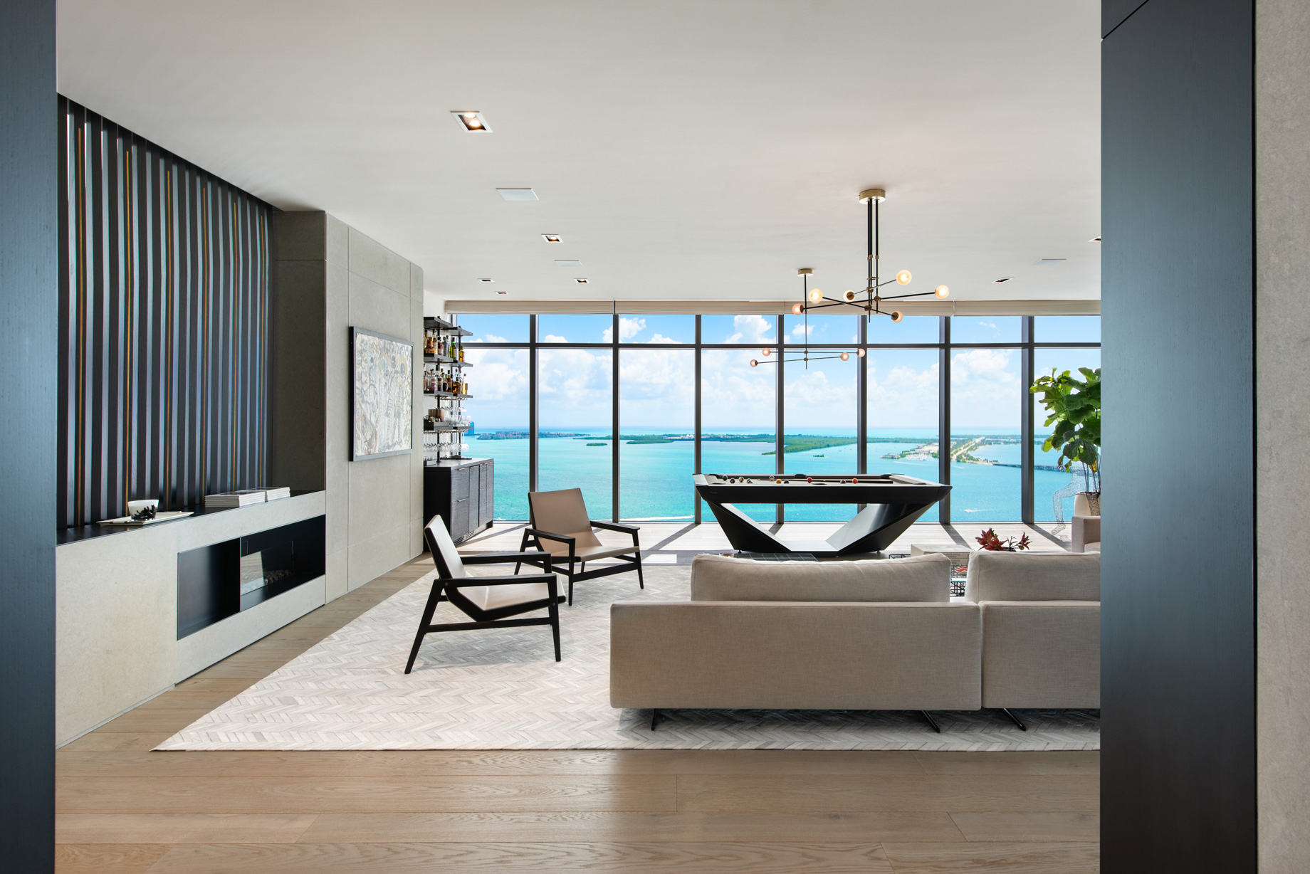 Echo Brickell Apartment Interior Design Miami, FL, USA – Blanca Wall