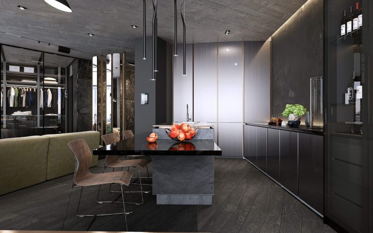 Concrete Loft Apartment Interior Design Kiev, Ukraine – Olga Korniienko ...