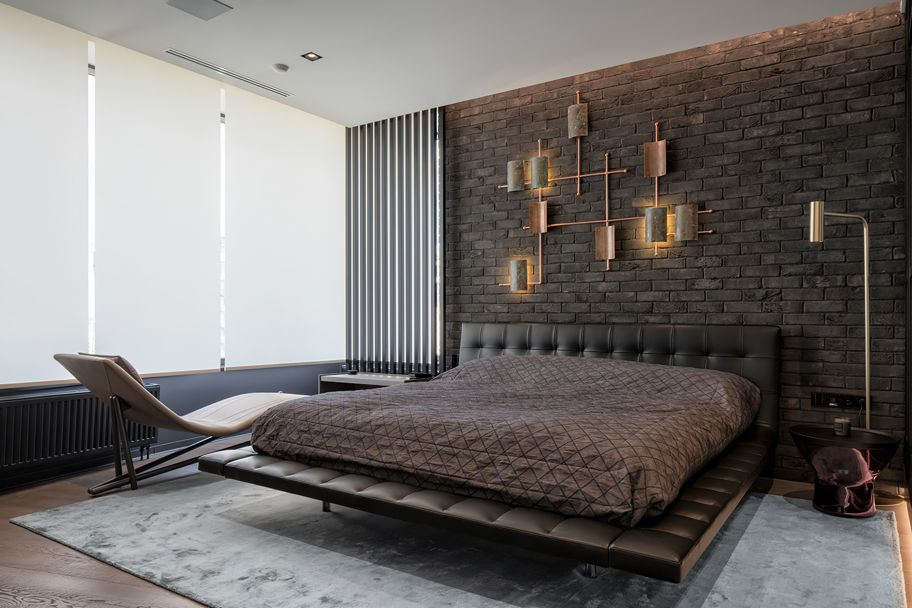 Black is Back Apartment Interior Design Kiev, Ukraine - 33bY Architecture